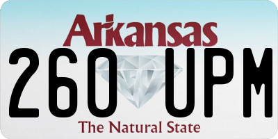 AR license plate 260UPM