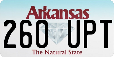AR license plate 260UPT