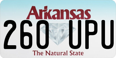 AR license plate 260UPU