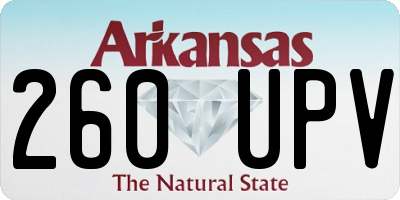 AR license plate 260UPV