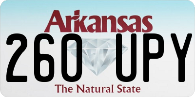 AR license plate 260UPY