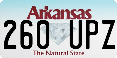 AR license plate 260UPZ