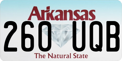 AR license plate 260UQB