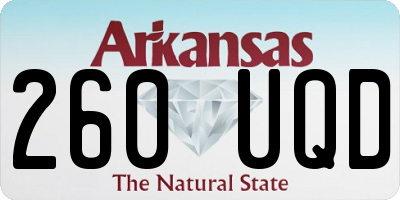 AR license plate 260UQD
