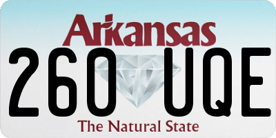 AR license plate 260UQE