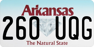 AR license plate 260UQG
