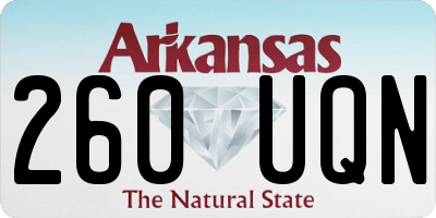 AR license plate 260UQN