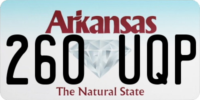 AR license plate 260UQP