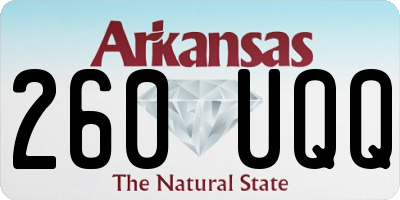 AR license plate 260UQQ