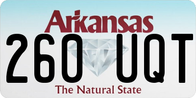 AR license plate 260UQT