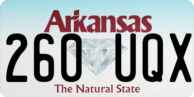 AR license plate 260UQX