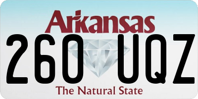 AR license plate 260UQZ