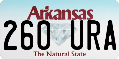 AR license plate 260URA