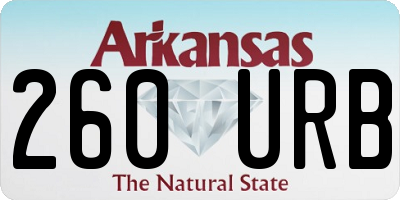 AR license plate 260URB