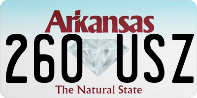 AR license plate 260USZ