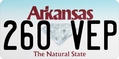 AR license plate 260VEP