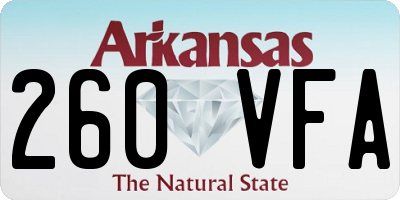 AR license plate 260VFA
