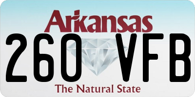 AR license plate 260VFB