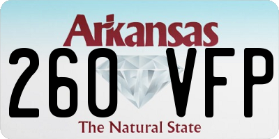 AR license plate 260VFP