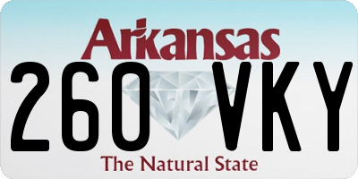AR license plate 260VKY