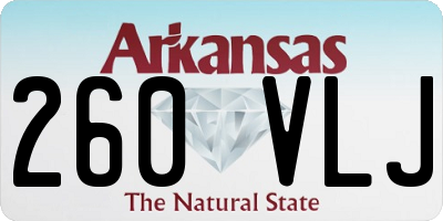 AR license plate 260VLJ