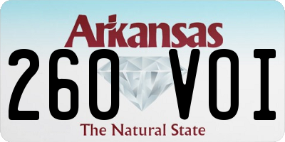 AR license plate 260VOI