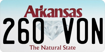 AR license plate 260VON