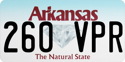 AR license plate 260VPR