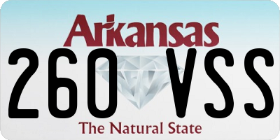 AR license plate 260VSS