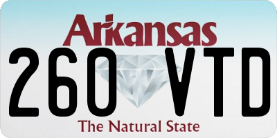 AR license plate 260VTD