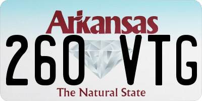 AR license plate 260VTG