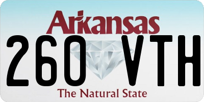 AR license plate 260VTH