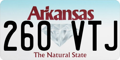 AR license plate 260VTJ