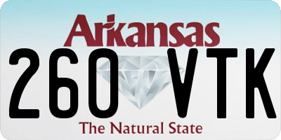 AR license plate 260VTK
