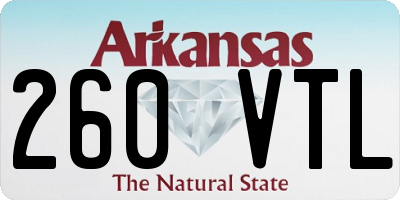 AR license plate 260VTL