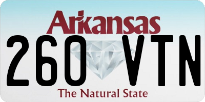 AR license plate 260VTN