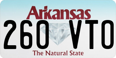 AR license plate 260VTO
