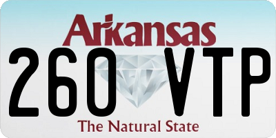 AR license plate 260VTP