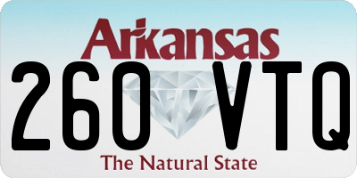 AR license plate 260VTQ