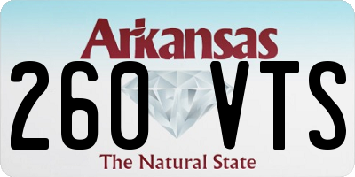 AR license plate 260VTS
