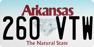 AR license plate 260VTW