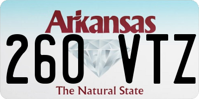AR license plate 260VTZ
