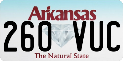 AR license plate 260VUC