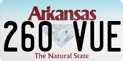 AR license plate 260VUE