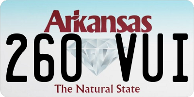 AR license plate 260VUI
