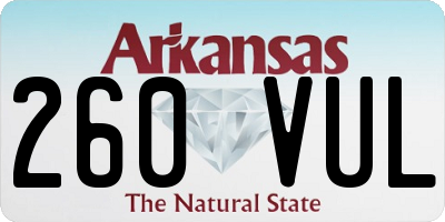 AR license plate 260VUL