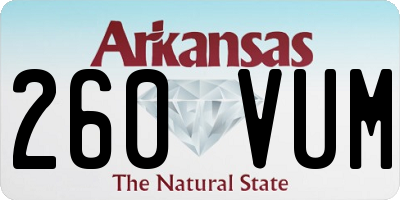 AR license plate 260VUM