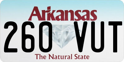 AR license plate 260VUT