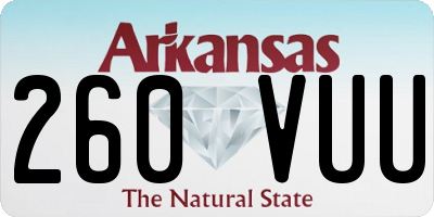 AR license plate 260VUU