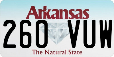 AR license plate 260VUW